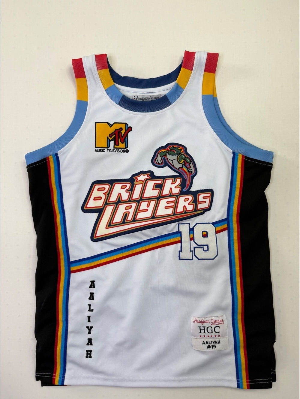 Headgear Classics Nostalgia Co. (HGC) Aaliyah #19 MTV Basketball Jersey